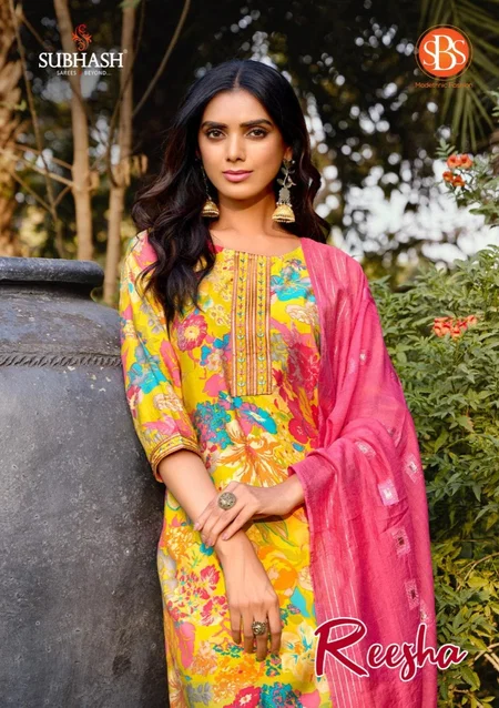 Reesha By Sbs Modal Chanderi Kurti With Bottom Dupatta Wholesale Shop In Surat
